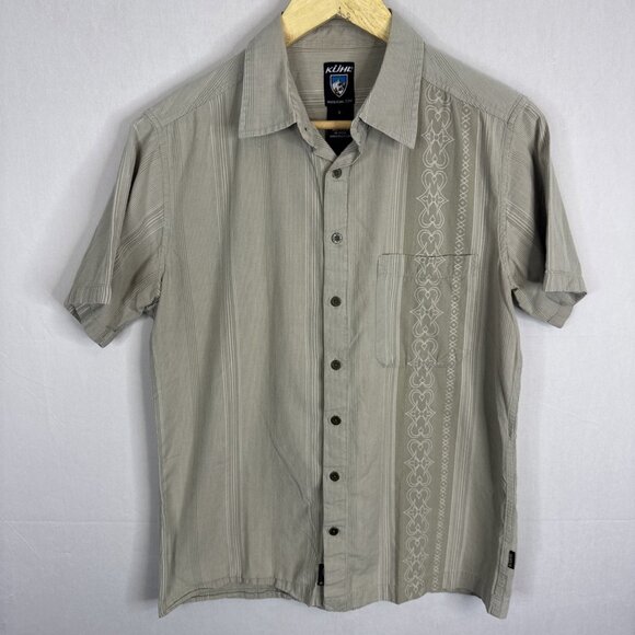 KÜHL Organic Cotton Short Sleeve Button Up Shirt Men’s S - Picture 1 of 6